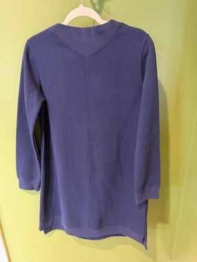 Askya Classic Navy Long Sleeve Sweatshirt Dress, NWT